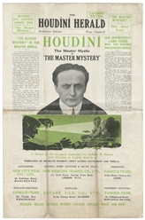 HOUDINI, Harry (Erik Weisz, 1874 – 1926). The Houdini Heral...