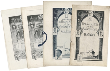 [HOUDINI]. Three Magicians' Club “Firsts Souvenir Programmes...