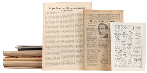 [HOUDINI]. Archive of Modern Articles, Pamphlets, Brochures...