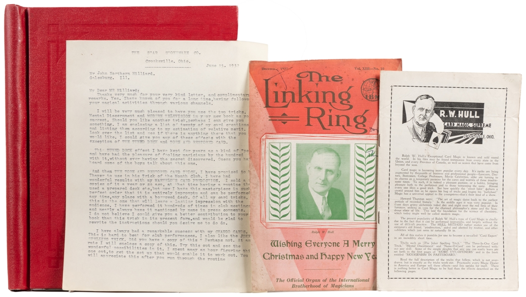 HULL, Ralph W. (1883 – 1943). File of Instructions, Adverti...