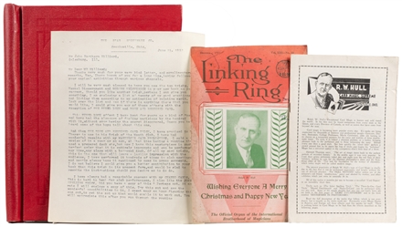 HULL, Ralph W. (1883 – 1943). File of Instructions, Adverti...