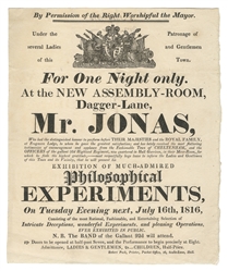 JONAS, Phillip [?]. For One Night Only. Mr. Jonas. Hull: Ro...