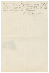 KELLAR, Harry (1849 – 1922). Kellar ALS to Harry Houdini. D...
