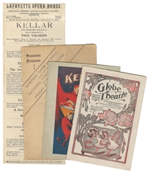 KELLAR, Harry (1849 – 1922). Three Kellar Magic Playbills/P...