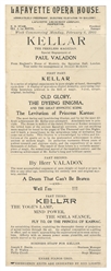 KELLAR, Harry (1849 – 1922). Three Kellar Magic Playbills/P...