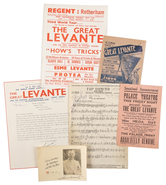 LEVANTE (Leslie Cole, 1892 – 1978). Archive of Corresponden...