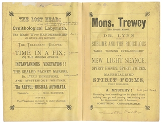 LYNN, Dr. (J.W. Simmons, 1836 - 99). Dr. Lynn Programmeme for...