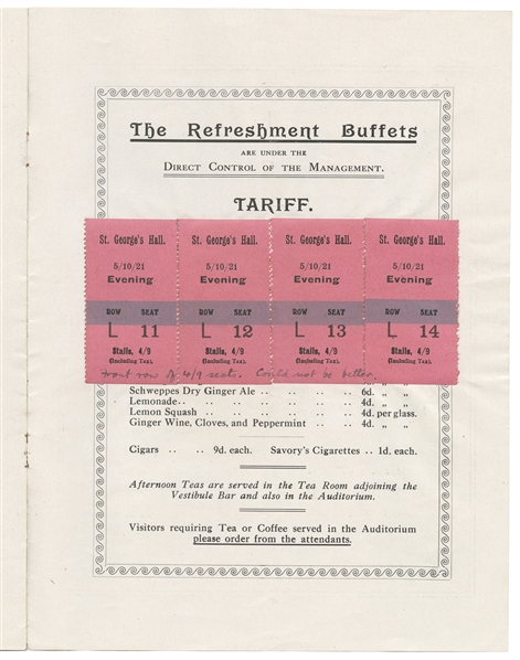 OKITO (Tobias Bamberg, 1884 – 1963). St. Georges Hall Prog...