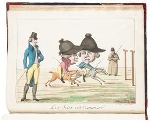[PLATES – SIDESHOW & ENTERTAINMENT]. Collection of Hand-Col...