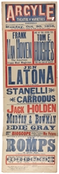 [PLAYBILLS – MAGIC]. Six British Variety Playbills Featurin...