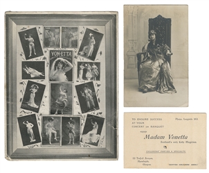 VONETTA (Etta Paul, 1878 - 1964). Group of Vonetta Ephemera...