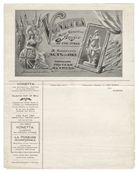 VONETTA (Etta Paul, 1878 - 1964). Group of Vonetta Ephemera...