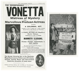 VONETTA (Etta Paul, 1878 - 1964). Group of Vonetta Ephemera...