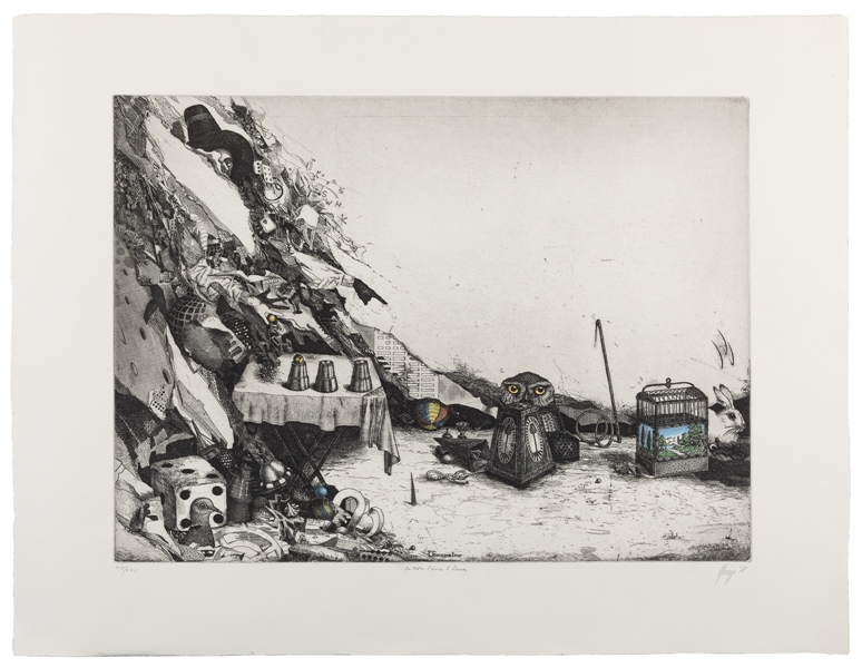 MINUZZI, Maurilio (Italian, 1939 – 2021). LEscamoteur. 197...