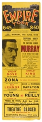 MURRAY (Murray Walters, 1901 – 88). Four Murray Playbills/P...