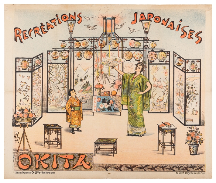 OKITA (Julia Ferret de Vere, 1852 – 1916). Recreations Japo...