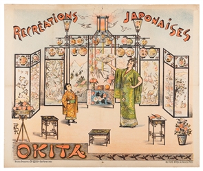 OKITA (Julia Ferret de Vere, 1852 – 1916). Recreations Japo...