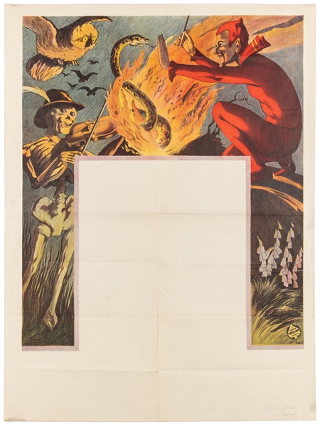 [STOCK POSTER]. Magicians Stock Poster. Hamburg: Adolph Fr...