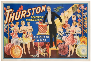 THURSTON, Howard (1869 – 1936). Thurston Master Magician. A...