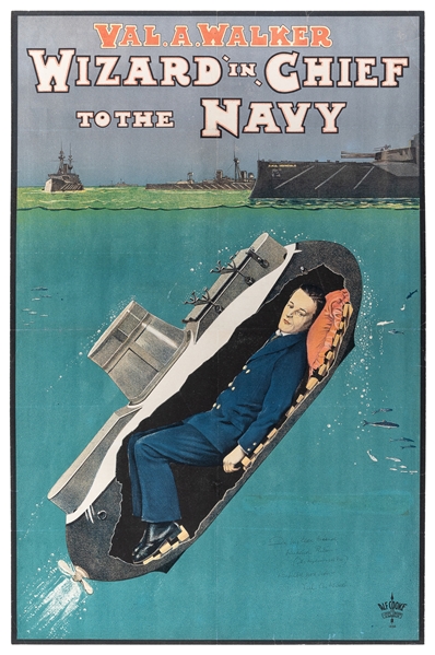 WALKER, Val (1890 – 1969). Wizard in Chief to the Navy. Lee...