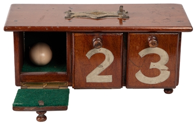 New Elusive Egg Cabinet. 1920s. Rectangular hardwood cabine...