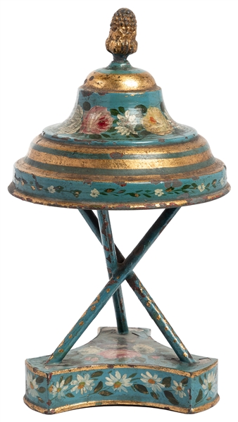 Card Tripod. British, ca. 1890. Short pedestal supported on...