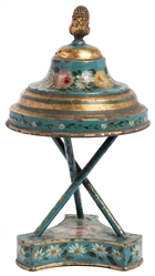 Card Tripod. British, ca. 1890. Short pedestal supported on...