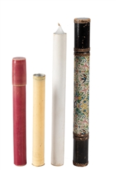 [CANDLES]. Two Vanishing Candle Tubes. British, ca. 1890s. ...