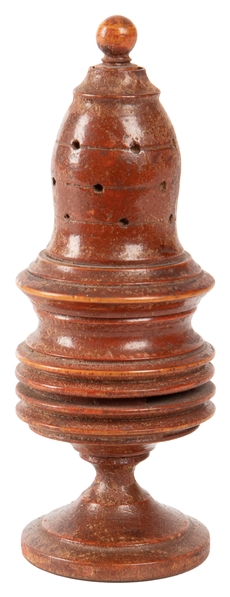 “Pepper Shaker" Rattling Coin Vase. European, ca. 1880. Fru...