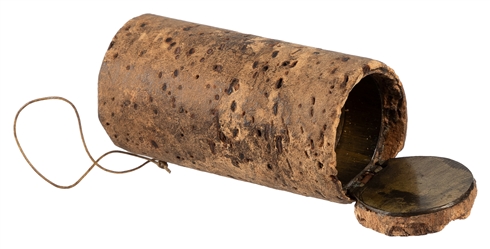 Coin Cork Gimmick. British 1890s. Ersatz wine bottle cork c...