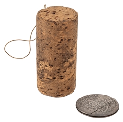 Coin Cork Gimmick. British 1890s. Ersatz wine bottle cork c...