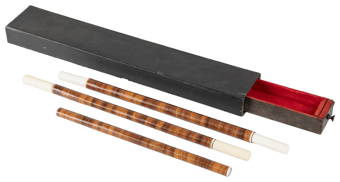 Wand Drawer Box. Circa 1920. Oblong box is shown empty, the...