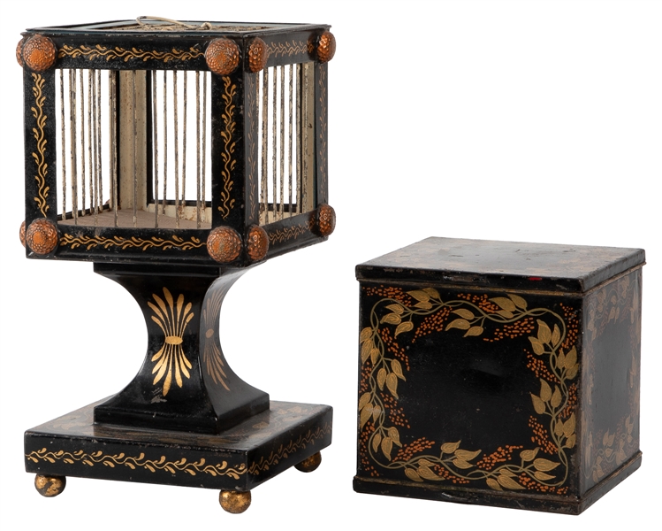 Flyto Bird Cage. London: J. Bland (attr.), ca. 1890. A meta...