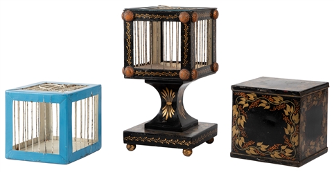 Flyto Bird Cage. London: J. Bland (attr.), ca. 1890. A meta...