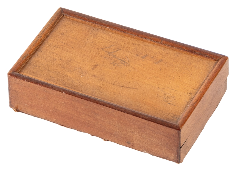 Rattle Box. London: DeVere, 1870s. A coin or ring dropped i...