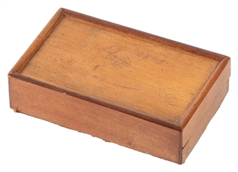Rattle Box. London: DeVere, 1870s. A coin or ring dropped i...