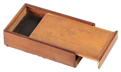 Rattle Box. London: DeVere, 1870s. A coin or ring dropped i...