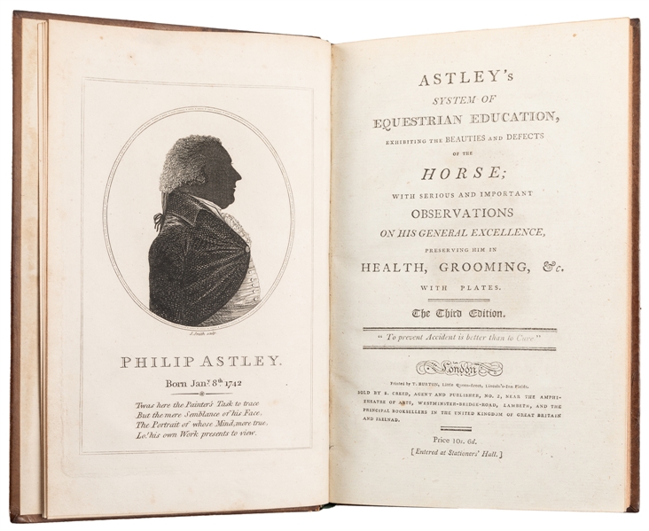 ASTLEY, Philip (1742 - 1814). Astleys System of Equestrian...