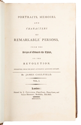 CAULFIELD, James (1764 – 1826). Portraits, Memoirs, and Cha...