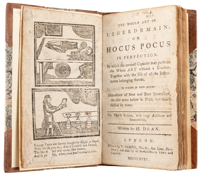 DEAN, Henry. The Whole Art of Legerdemain: or Hocus Pocus i...