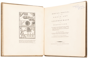 DEAN, Henry. Hocus Pocus, or the Whole Art of Legerdemain i...