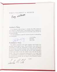 FINDLAY, J.B. (1904 – 73). Percy Naldrett a Memoir. [Sevent...