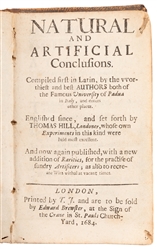 HILL, Thomas (ca. 1528- 74). Natural and Artificial Conclus...