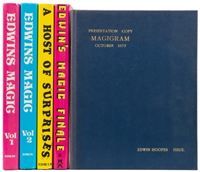 HOOPER, Edwin. Five First Editions Signed or Inscribed by H...