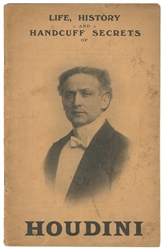 HOUDINI, Harry (Erik Weisz, 1874 - 1926). Life, History and...
