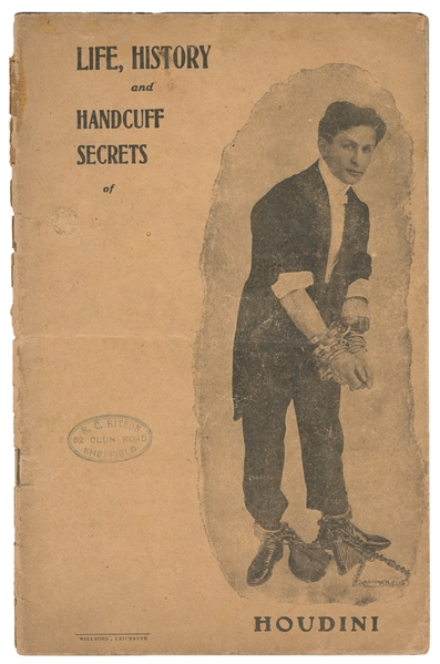 HOUDINI, Harry (Erik Weisz, 1874 - 1926). Life, History and...