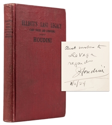 HOUDINI, Harry (Erik Weisz, 1874 – 1926). Elliott's Last Le...