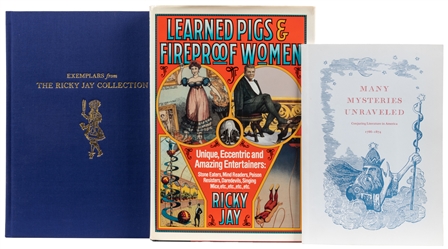 JAY, Ricky (1946-2018). Three First Editions. Including: Le...