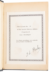 MARLO, Edward (1913 – 1991). The Cardician. Chicago: Irelan...