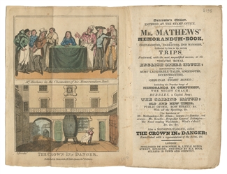 MATTHEWS, Charles (1776 – 1835). Four Chapbooks About the Q...